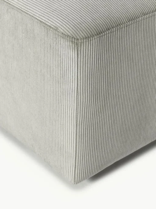 XL-Hocker Melva aus Cord, B 116 x T 42 cm