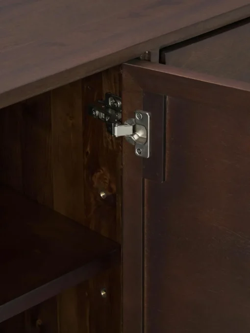 XL-Sideboard Luca aus Mangoholz mit Fischgrät-Muster