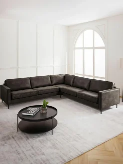 XL-Wohnlandschaft Hunter aus recyceltem Leder