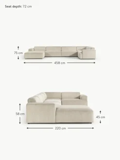 XL-Wohnlandschaft Melva aus Cord