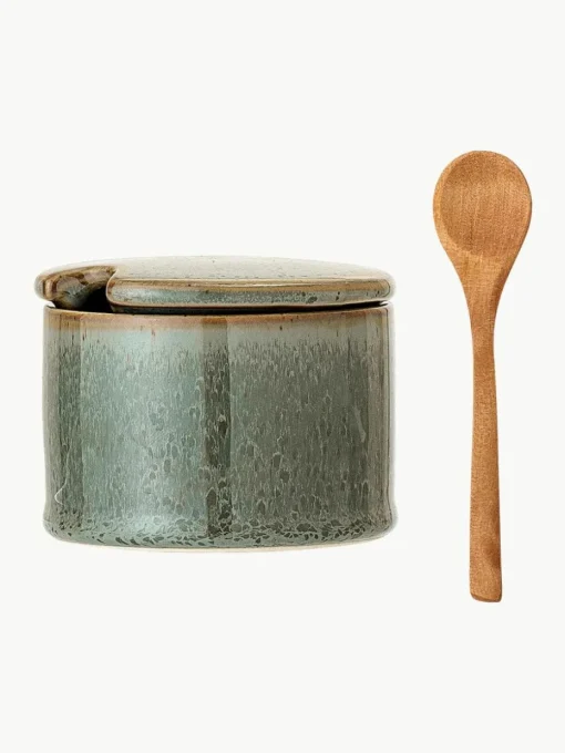 Zuckerdose Pixie mit Holzlöffel